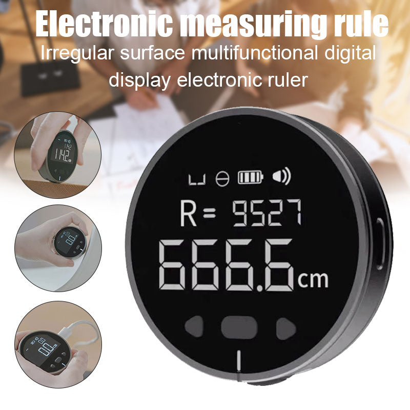 Distance Measuring Instrument Electronic Measuring Ruler Tape Measure High Definition Digital LCD High Precision Electronic Measuring Ruler Tool